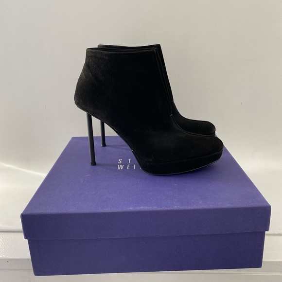 Stuart Weitzman Suede Black Boots | Size 7.5 Comes With Box - Picture 4 of 10